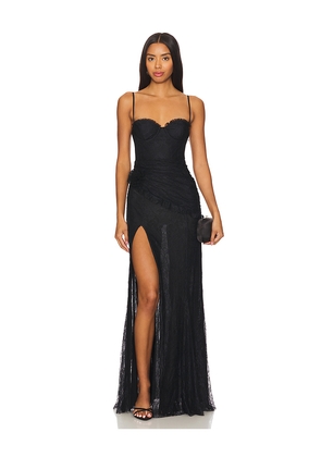 MAJORELLE Salma Gown in Black. Size M. Also in XXS, XS, S, L, XL.