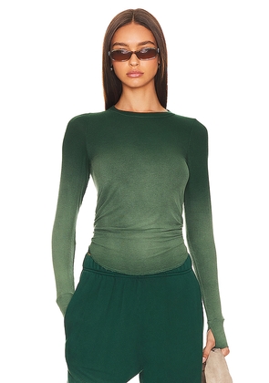 Michael Lauren Alick Long Sleeve Tee in Green. Size M. Also in XS, S, XXL.