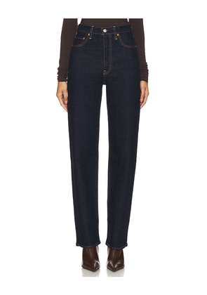 LEVI'S Ribcage Full Length Jeans in Denim-Dark. Size 25. Also in 24, 26, 27, 28, 29, 30, 31.