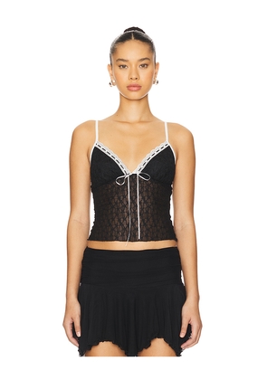 MORE TO COME Flor Cami Top in Black. Size M. Also in L.