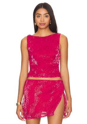 Lovers and Friends Selma Top in Fuchsia. Size M. Also in S, XS, XXS.