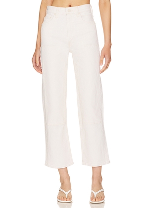 MOTHER The Bee's Knees Rambler Zip Ankle Jeans in White. Size 25. Also in 32, 33, 34.