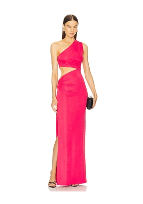 Michael Costello x REVOLVE Decker Maxi Dress in Red. Size L. Also in M, XL.