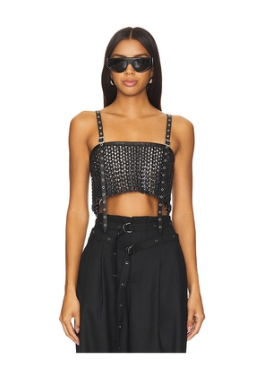 Nonchalant Label Karter Crop Top in Black. Size S. Also in XS, M.