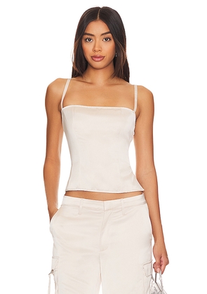 LIONESS Butterfly Corset in Cream. Size M. Also in L, XL, XXL.