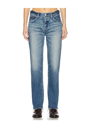 Moussy Vintage Rutherford Straight Jeans in Blue. Size 26. Also in 27, 31.
