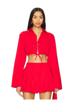 Lovers and Friends Valerie Top in Red. Size S. Also in XS, M, XL.