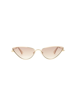 Le Specs Soiree Sunglasses in Metallic Gold.