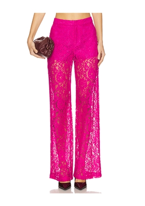 L'AGENCE Livvy Straight Leg Trouser in Pink. Size 8. Also in 2.