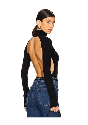 LPA Romona Knit Bodysuit in Black. Size M. Also in L, XL.