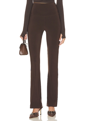 Norma Kamali Boot Pant in Chocolate. Size M. Also in S, L, XL.