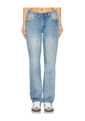 One Teaspoon Truckers Mid Waist Straight Leg Jeans in Blue. Size 32. Also in 25.