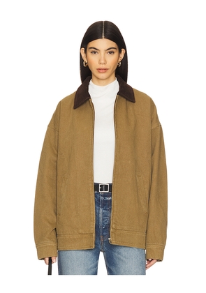 LIONESS Workwear Jacket in Tan. Size M. Also in L, S, XL, XS, XXL, XXS.