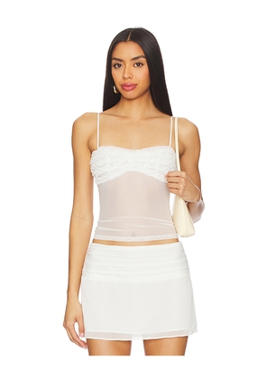 MORE TO COME Carmine Cami Top in White. Size M. Also in L, S, XL, XS.