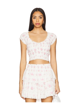 LoveShackFancy Cambron Top in White. Size XXS. Also in L.