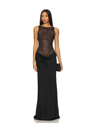 NBD Betty Gown in Black. Size M. Also in L, XL.