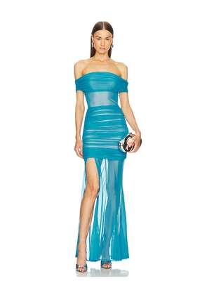 Michael Costello x REVOLVE Heidi Gown in Blue. Size S. Also in M, XL.