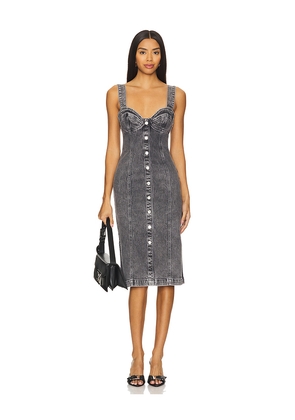 Moschino Jeans Stretch Denim Dress in Grey. Size S. Also in M, XS.