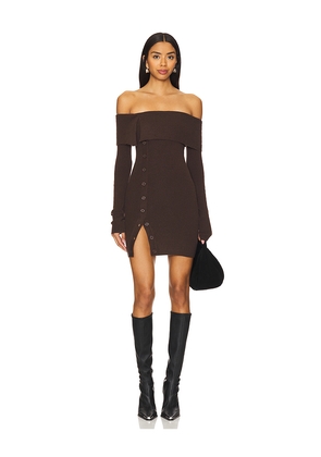 Lovers and Friends Lexi Mini Dress in Brown. Size M. Also in L, S, XL, XS, XXS.