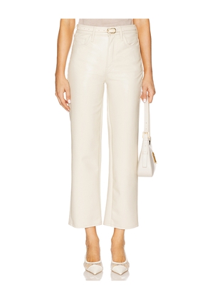 MOTHER The Rambler Zip Ankle Jeans in Ivory. Size 25. Also in 32, 33, 34.