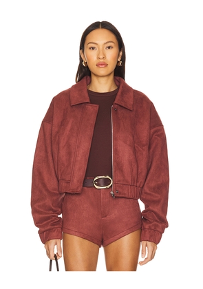 Nakedvice The Selene Jacket in Burgundy. Size M. Also in L, S, XL/1X, XS.