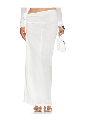 LIONESS Soul Mate Maxi Skirt in White. Size M. Also in L, S, XL, XXL.