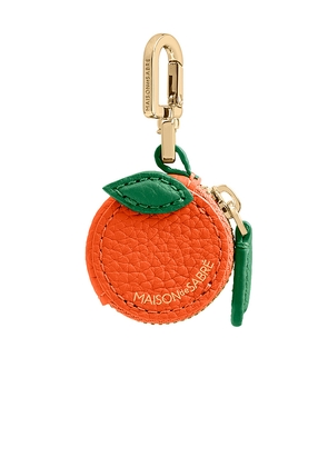 MAISON de SABRÃ SabrÃ©moji Fruit Charm in Orange.