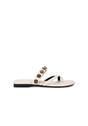 L'AGENCE Hanna Sandal in White. Size 7.5. Also in 6.5, 9, 9.5.