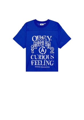 Obey Elm Practice Jersey in Blue. Size M. Also in S, L.