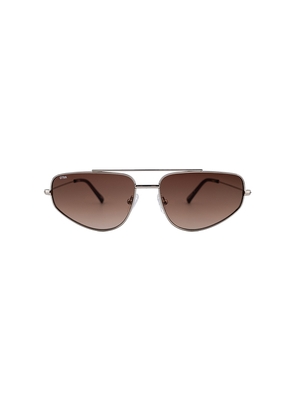 Otra Christie Sunglasses in Metallic Silver.