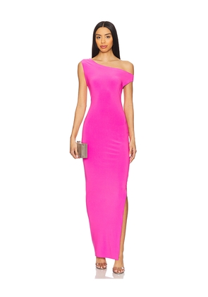 Norma Kamali x REVOLVE Drop Shoulder Fitted Gown in Pink. Size M. Also in S, L.