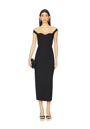 Michael Costello x REVOLVE Rubina Midi Dress in Black. Size M. Also in XXS, XS, S, L.
