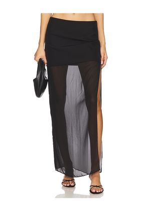 NBD Elaina Maxi Skirt in Black. Size S. Also in M.