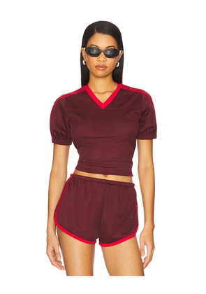 Lovers and Friends Adina Top in Burgundy. Size S. Also in XS, XXS, M.