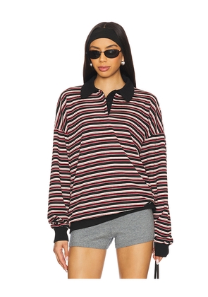 LIONESS Rugby Jersey in Black,Red. Size M. Also in L, S, XS, XXS.