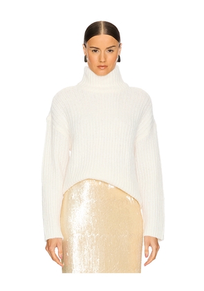 L'Academie by Marianna Troye Turtleneck Sweater in Ivory. Size L. Also in XS, S, M.