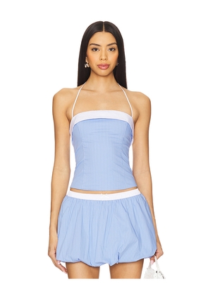 NIA Cherry Top in Blue. Size M. Also in L.