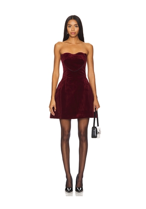 MARIANNA SENCHINA Best Lover Dress in Burgundy. Size L. Also in S.