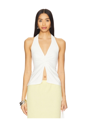 LSPACE Callie Halter Top in White. Size XL. Also in M, L.