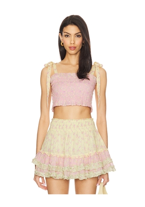 LoveShackFancy Corbin Top in Pink. Size M. Also in L, XL.