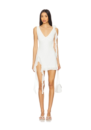MORE TO COME Myla Mini Dress in White. Size M. Also in XS, XXS.