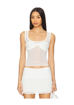Lovers and Friends Nani Sheer Top in White. Size M. Also in S.