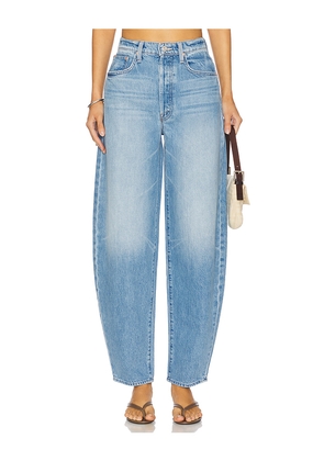 MOTHER The Fangirl Button Skimp Jeans in Blue. Size 25. Also in 26, 30, 33.