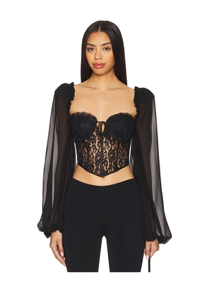 MAJORELLE Derrion Top in Black. Size M. Also in XS, S.