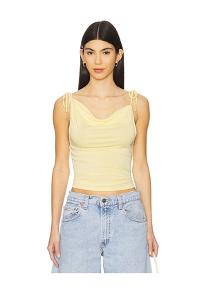 MORE TO COME Banks Drape Top in Yellow. Size M. Also in L.