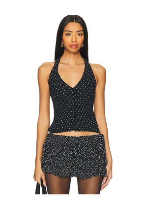 LIONESS Brat Halter Top in Black. Size M. Also in L, S, XL, XS, XXL, XXS.