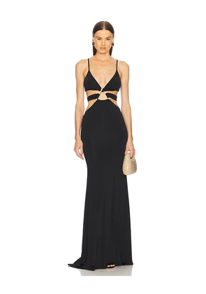 Michael Costello x REVOLVE x REVOVLE Milan Gown in Black. Size M. Also in S, L.