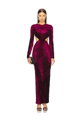 Michael Costello x REVOLVE Spencer Gown in Burgundy. Size M. Also in XXS, S, L.