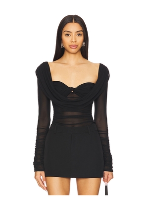 MAJORELLE Simone Top in Black. Size S. Also in XS, XL.