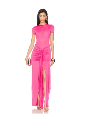 Mother of All Viola T-shirt Jersey Dress in Pink. Size M. Also in L, S, XL.